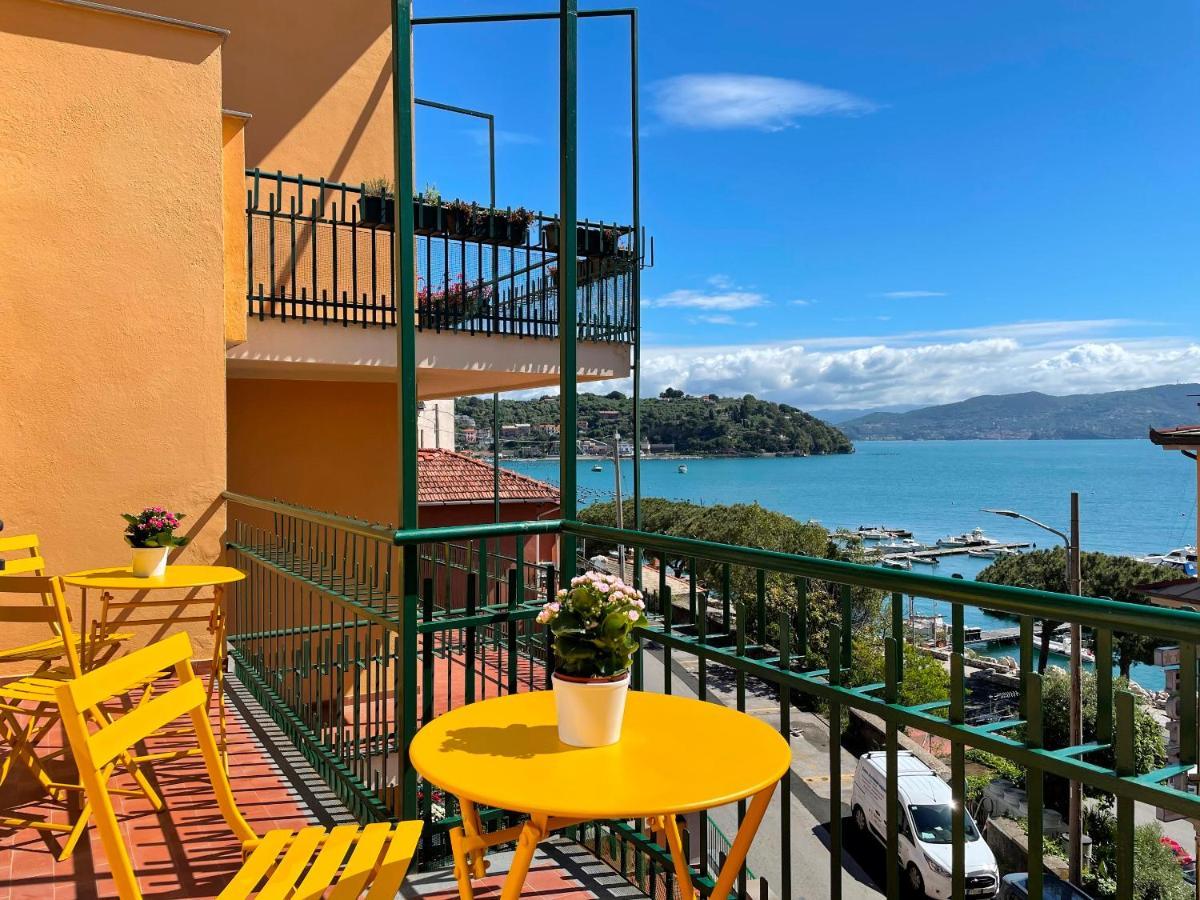 شقة Casa Irene Terrazza Vista Mare E Garage بورتوفينيري المظهر الخارجي الصورة
